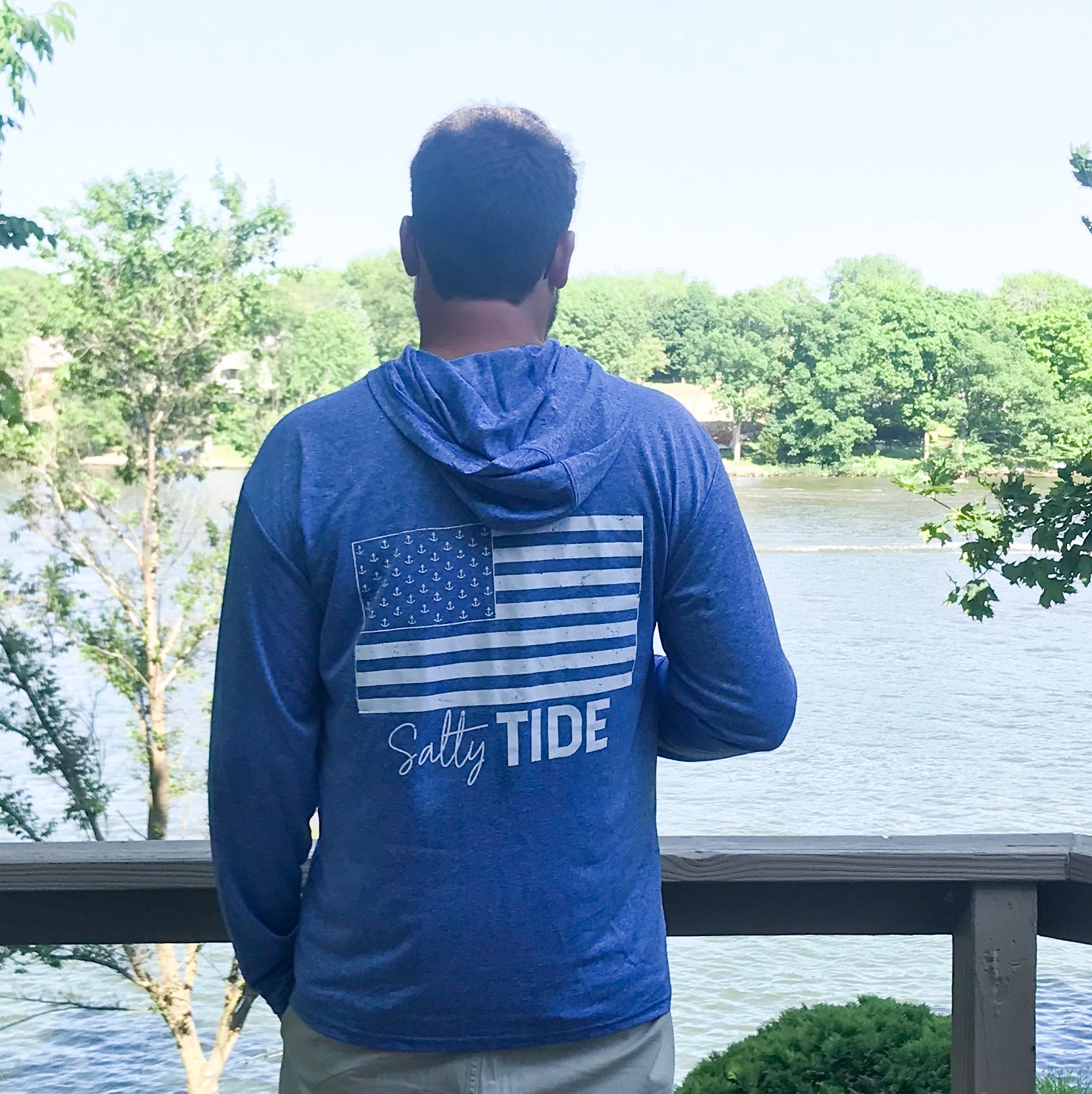 Hooded Flag Performance Long Sleeve