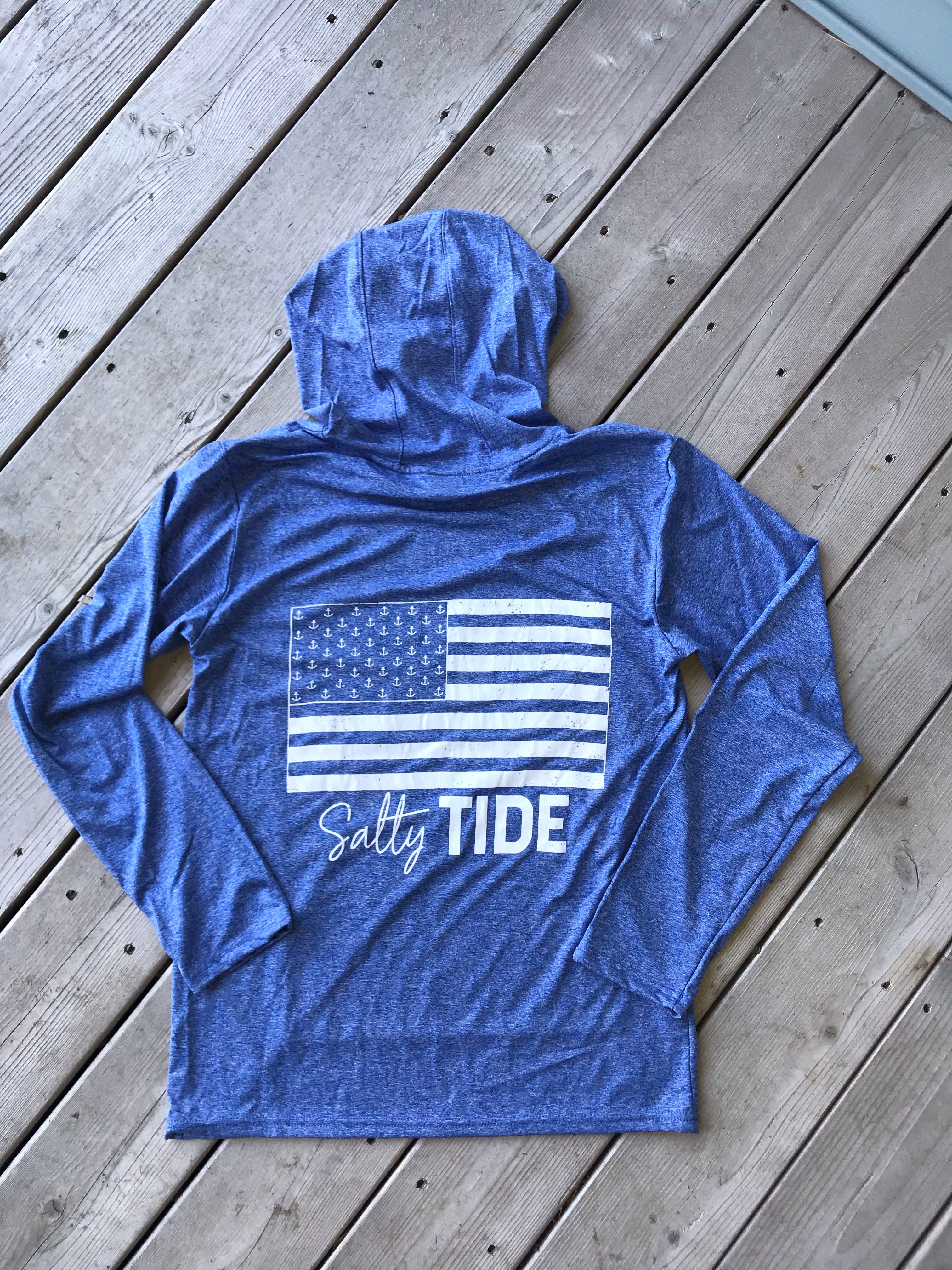 Hooded Flag Performance Long Sleeve