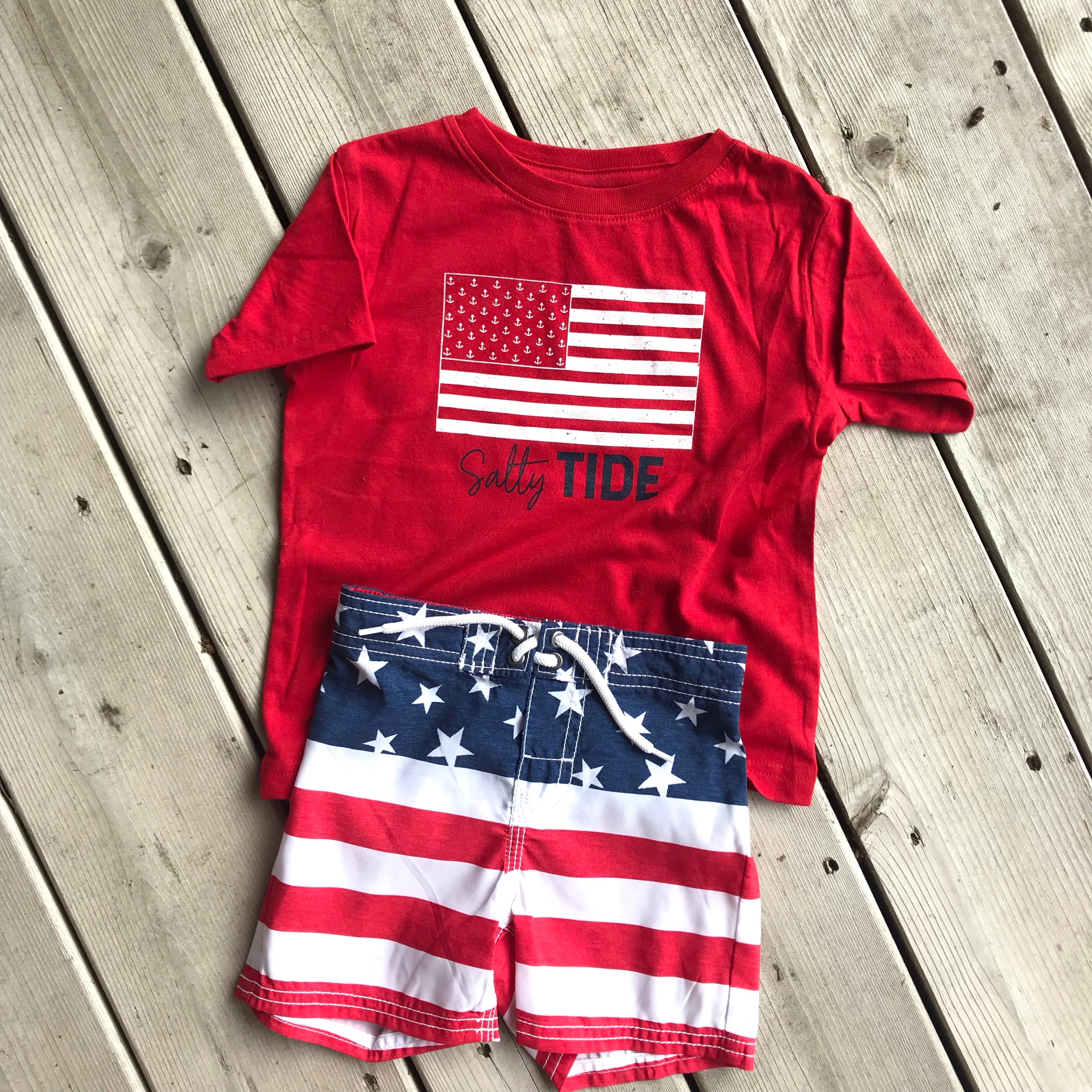 Baby/Toddler Flag Tee