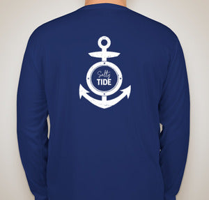 Long Sleeve Performance Anchor Tee Royal Blue